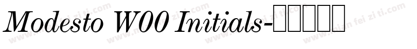 Modesto W00 Initials字体转换
